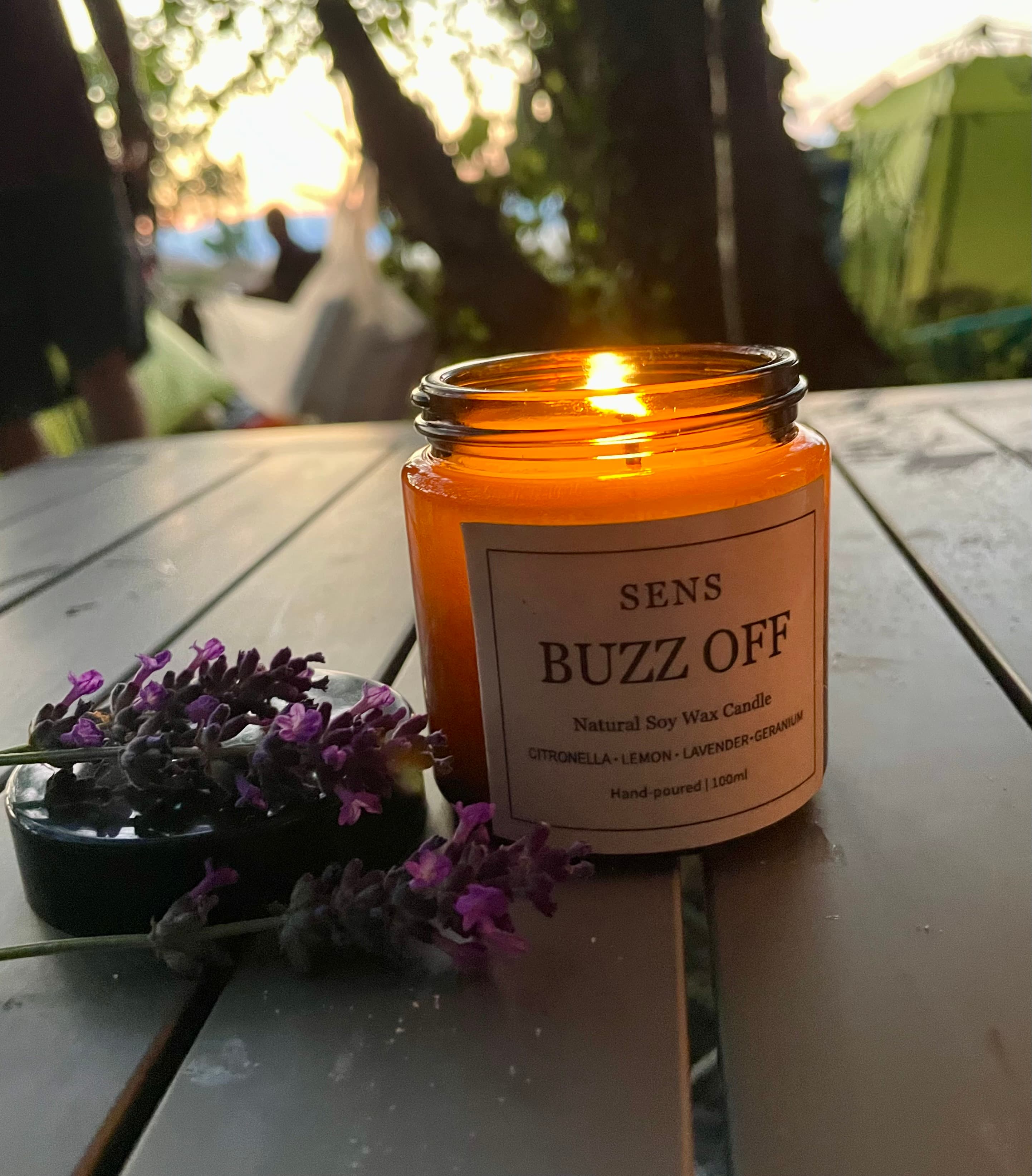 Buzz Off - Amber Jar Candle